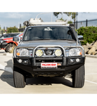 Navara D22 1997-2015 707-01 Falcon Bull Bar Triple Stainless Loops Package (LED Foglight) - SKU MCC-03008-701FOGUP