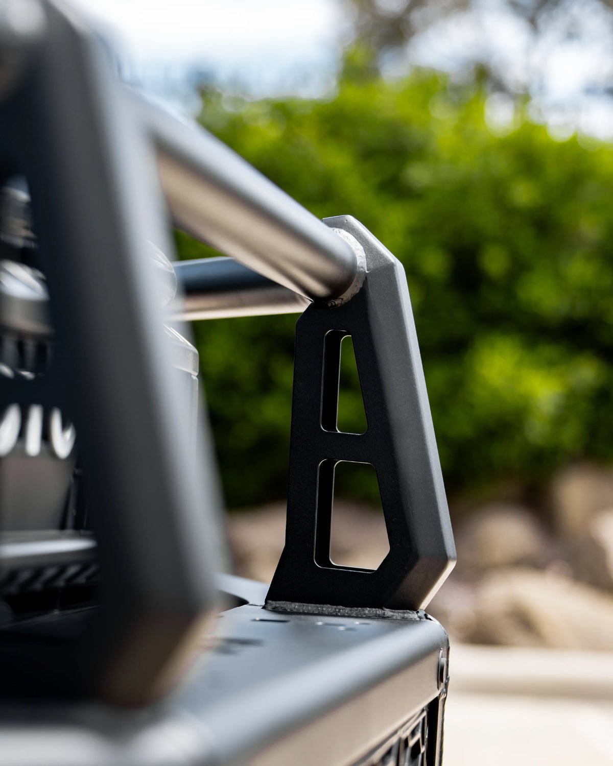 Prado 250 2025-On (With Fog) 707-02 Falcon Bull Bar Black A-Frame Package (LED Foglight) (Sand Black)