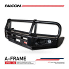 Land Cruiser 80 series 1990-1998 707-02 Falcon Bull Bar Black A-Frame Package (No Foglight) - SKU MCC-01006-702UP