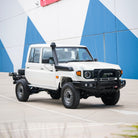 Land Cruiser 70 Series Single Cab 2024-On 707-01 Falcon Bull Bar Single Black Loop Package (LED Foglight)