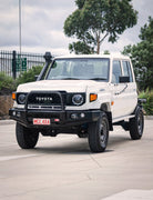 Land Cruiser 70 Series Single Cab 2024-On 707-01 Falcon Bull Bar Single Black Loop Package (LED Foglight)