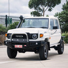 Land Cruiser 70 Series Single Cab 2024-On  707-01 Falcon Bull Bar Single Stainless Loop Package (No Foglight)