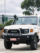 Land Cruiser 70 Series Single Cab 2024-On  707-01 Falcon Bull Bar Single Stainless Loop Package (No Foglight)