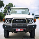 Land Cruiser 70 Series Single Cab 2024-On  707-01 Falcon Bull Bar Single Stainless Loop Package (No Foglight)