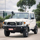 Land Cruiser 70 Series Single Cab 2024-On 79 Single Cab My17On 707-01 Falcon Bull Bar Triple Stainless Loops Package (No Foglight)