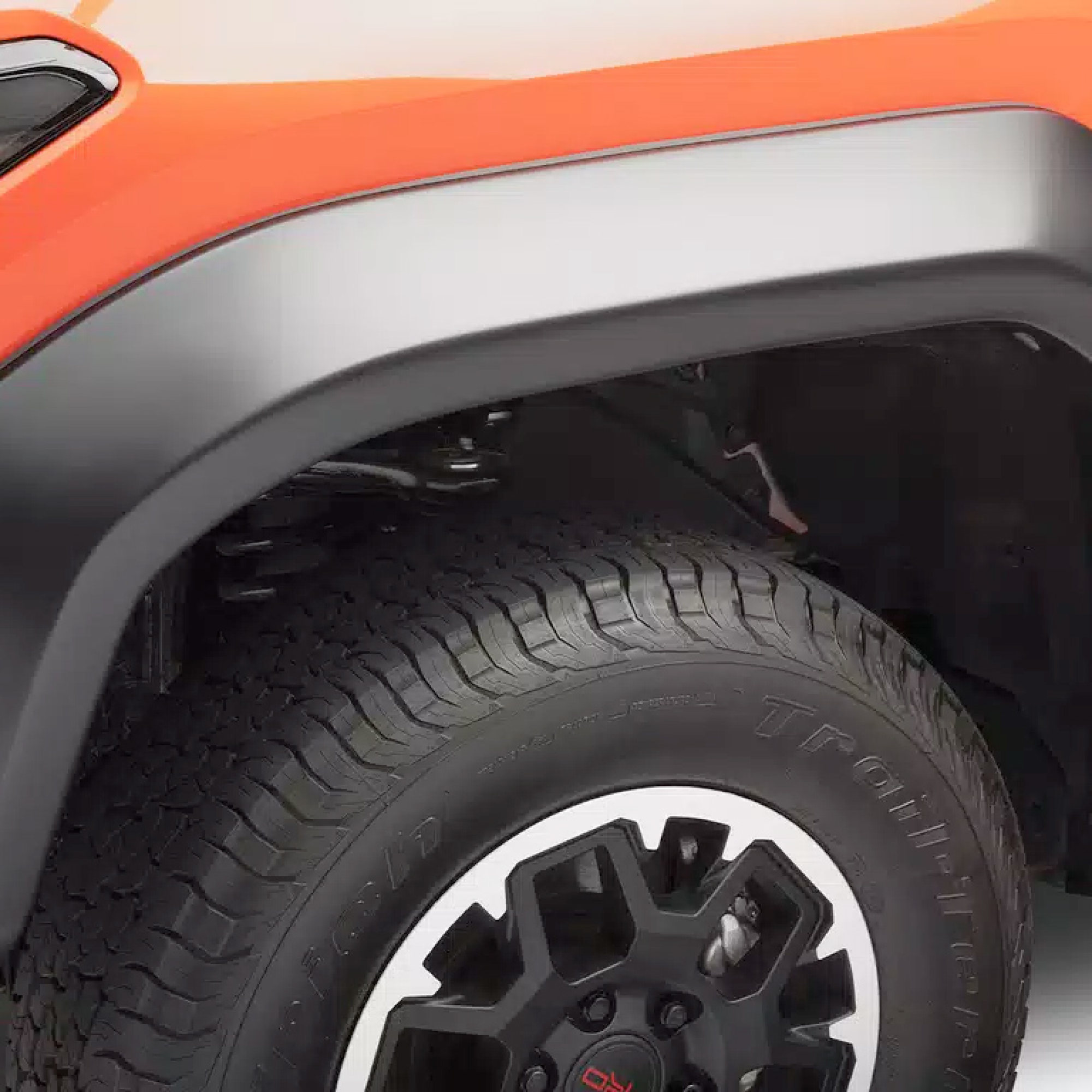 2" Extend-A-Fender Smooth Fender Flares, Black, Front & Rear suits Toyota Tundra (22-26) by Husky Liners