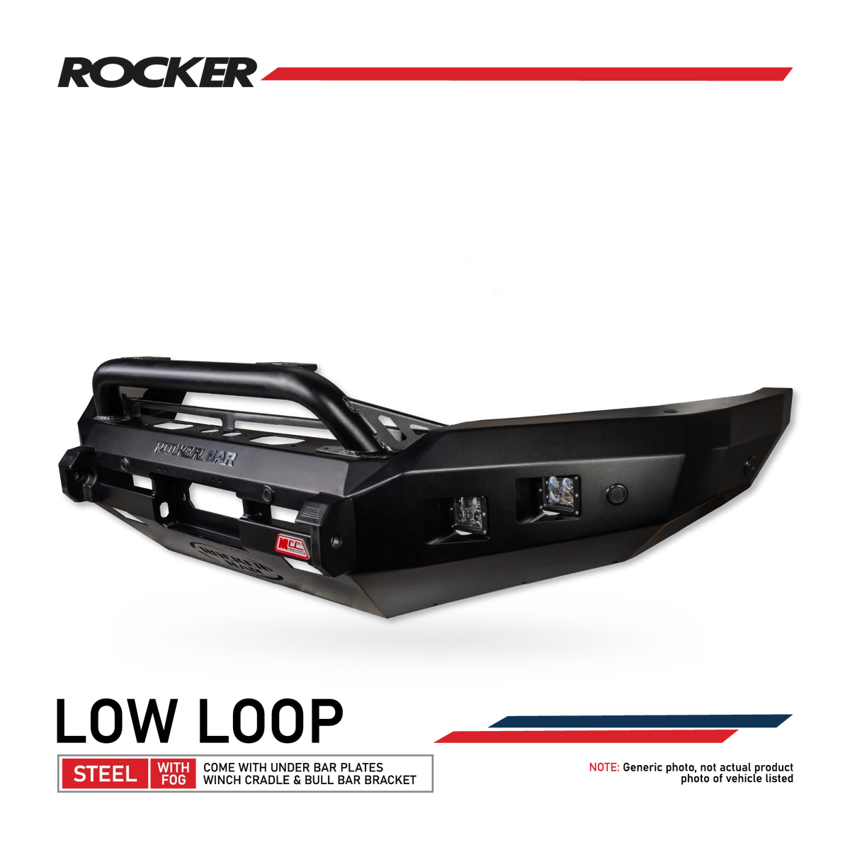 Dmax 2024-On (10/23) 078-01SQL Rocker Bull Bar Single Low Loop Package