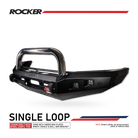 Prado 150 facelift 2017-Current 078-01SQSSL Rocker Bull Bar Single Stainless Loop Package - SKU MCC-01020-7801SQSSL