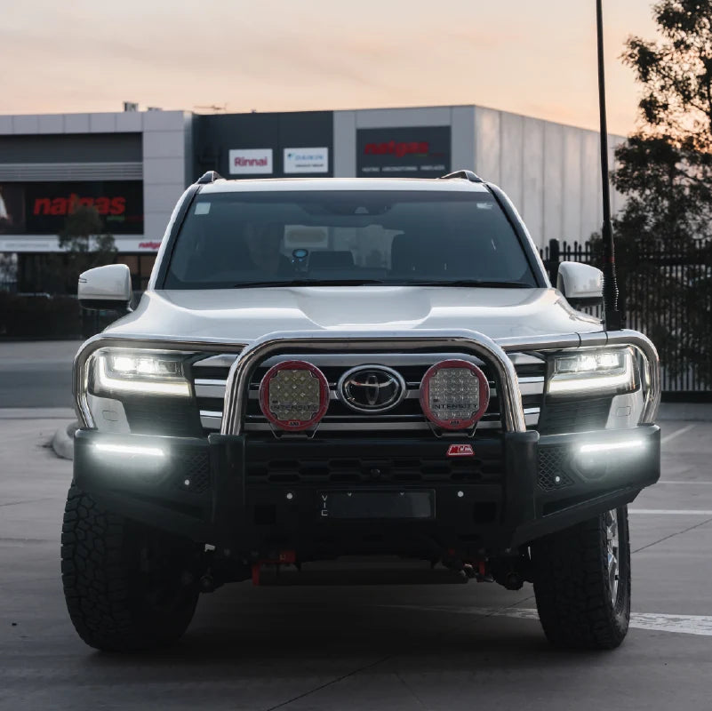 Land Cruiser 300 Series 2022-On - 808-01 Phoenix Bull Bar Triple Stainless Loops Package - SKU MCC-01023-801