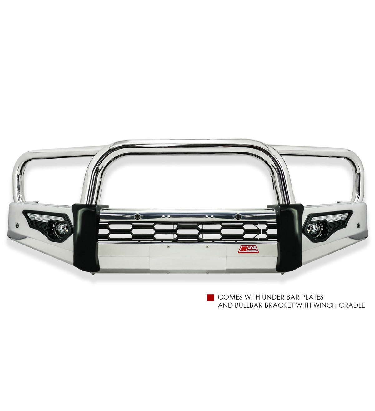Dmax RG 2020-2024  808-01A Alloy Phoenix Bull Bar Triple Loops Package - SKU MCC-08007-801AW