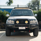 Land Cruiser 100 series 1998-2007  808-01 Phoenix Bull Bar Single Black Loop Package - SKU MCC-01007-801SBL