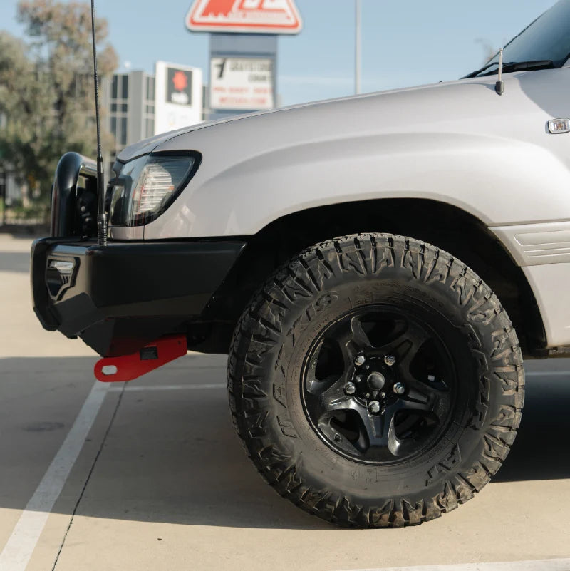 Land Cruiser 100 series 1998-2007  808-01 Phoenix Bull Bar Single Black Loop Package - SKU MCC-01007-801SBL