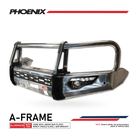 Dmax RG 2020-2024  808-02A Alloy Phoenix Bull Bar A-Frame Package - SKU MCC-08007-802AW