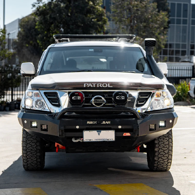 Patrol Y62 Series 1-4 2012-2018 078-01SQL Rocker Bull Bar Single Low Loop Package - SKU MCC-03005-7801SQL