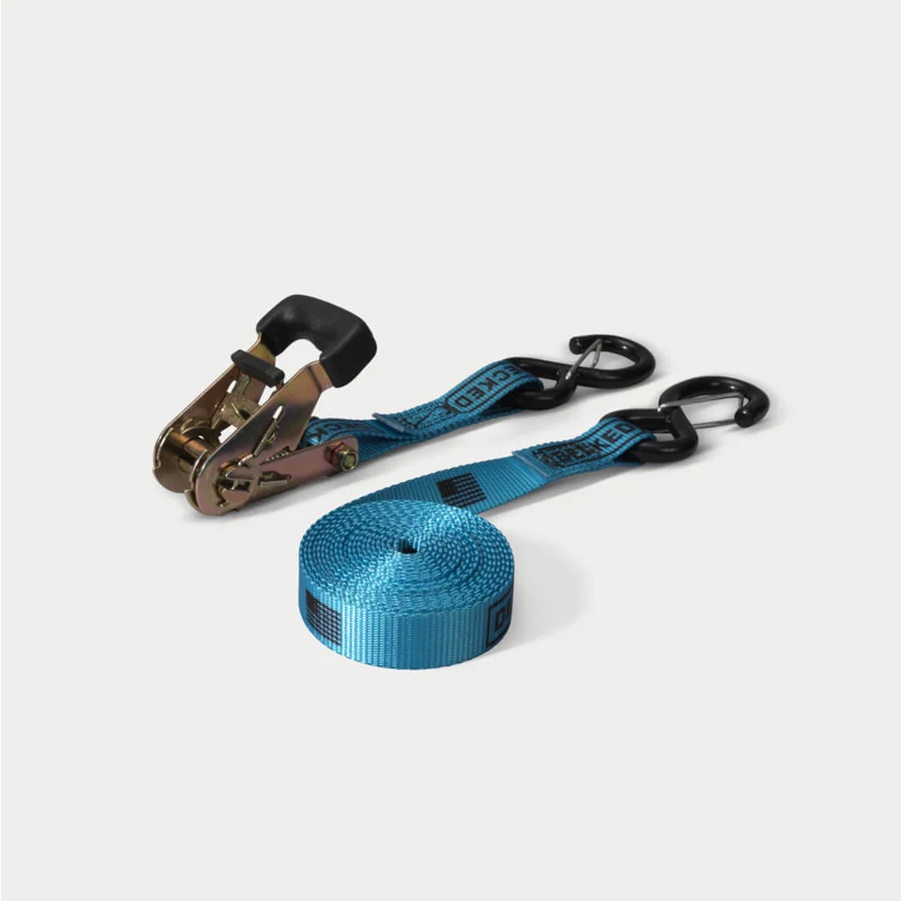 Rachet Straps, Blue, Set of 2 by DECKED