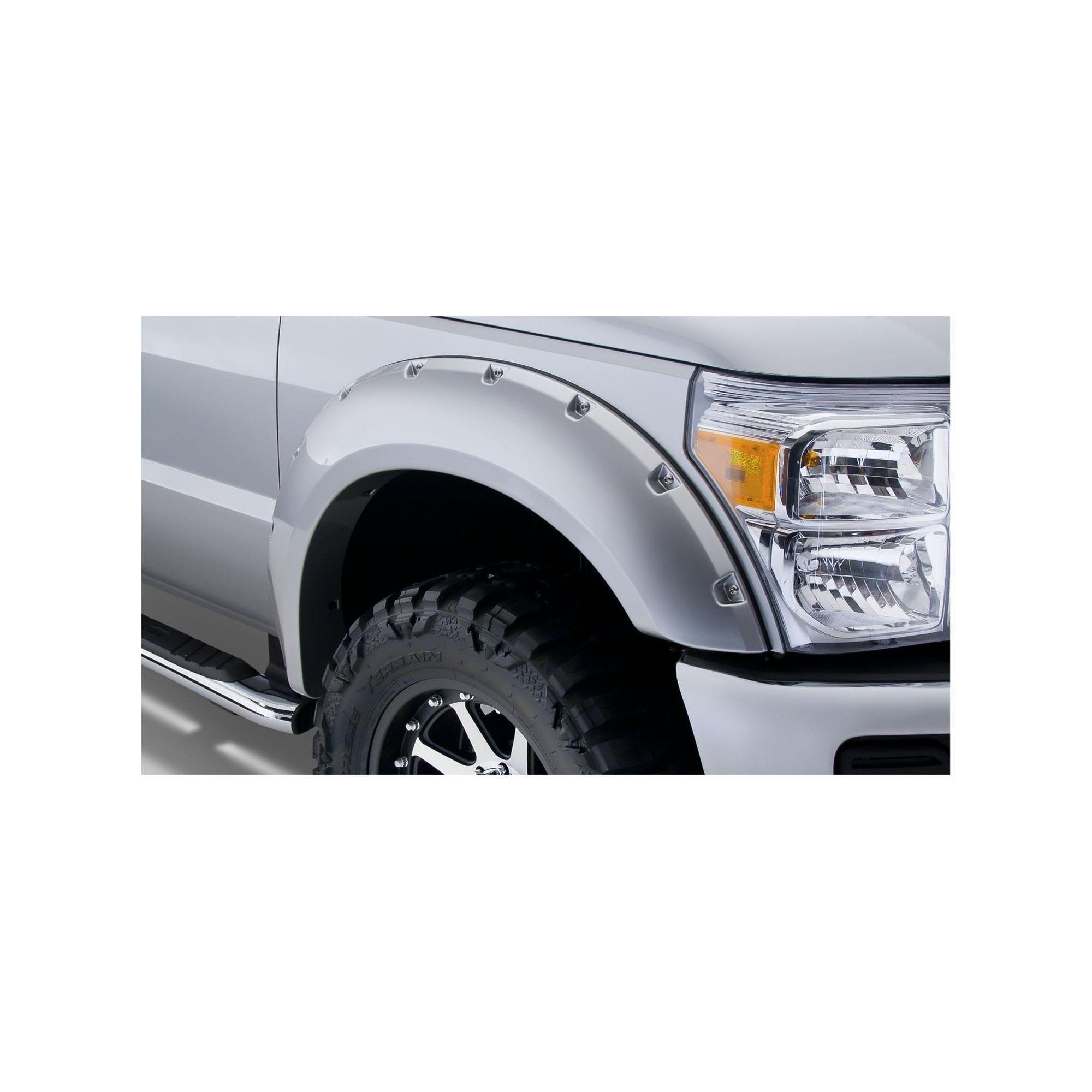 Pocket Style Smooth Fender Flares, Black, Front & Rear suits Ford F-250 Super Duty (11-16) by Husky Liners