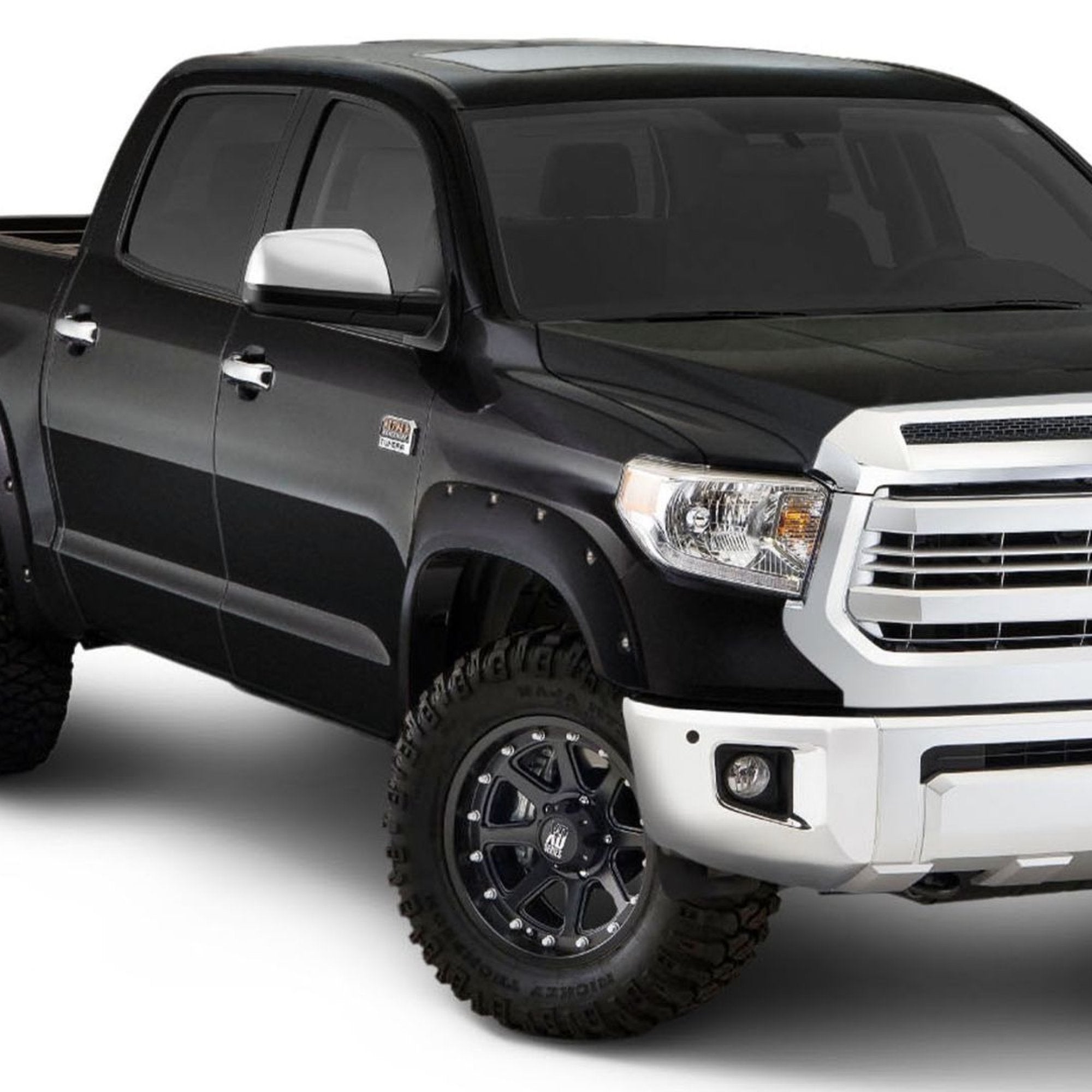 Pocket Style Smooth Fender Flares, Matt Black, Front & Rear suits Toyota Tundra (07-21) by Husky Liners
