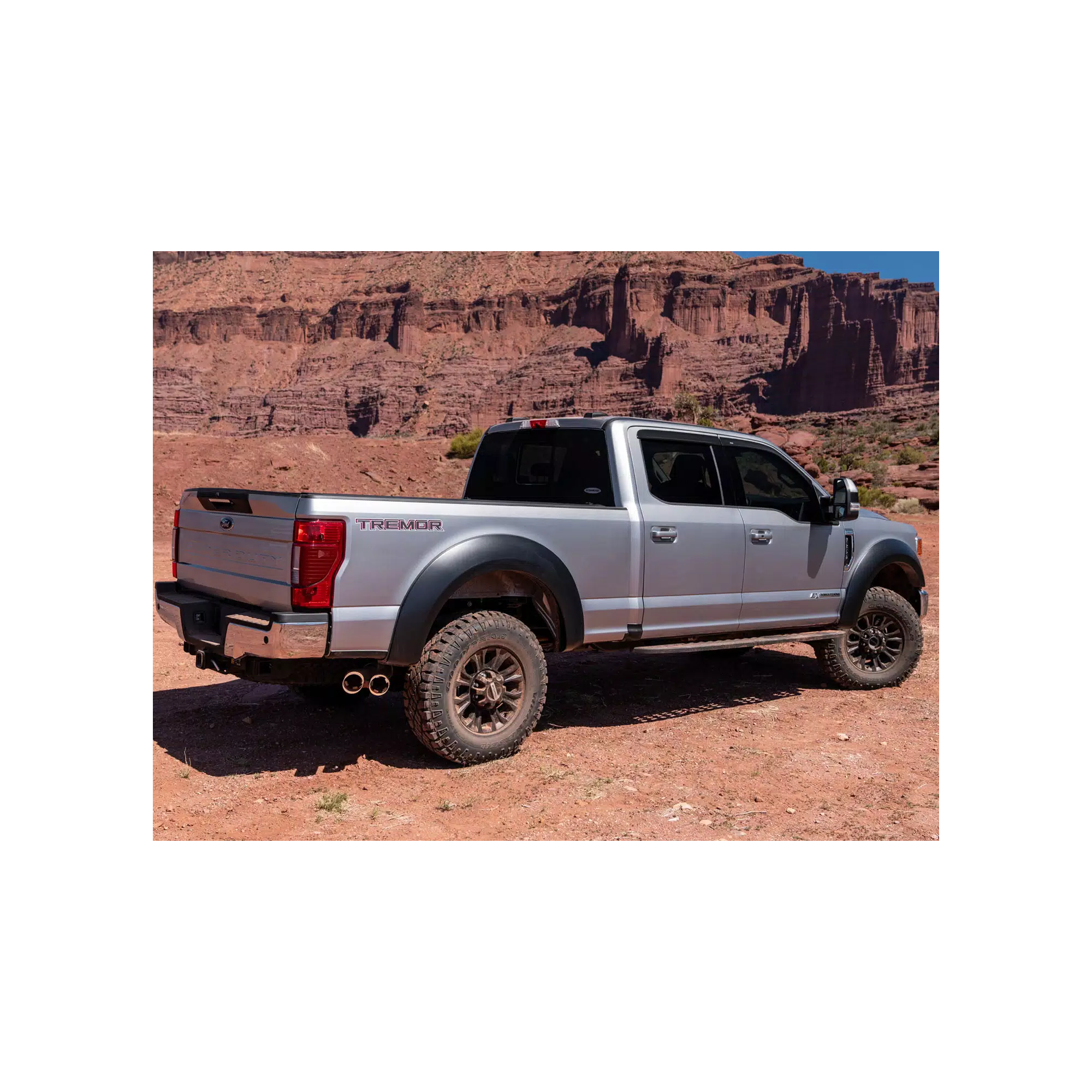 2.5" Extend-A-Fender Smooth Fender Flares, Black, Front & Rear suits GMC 1500 (19-25) by Husky Liners