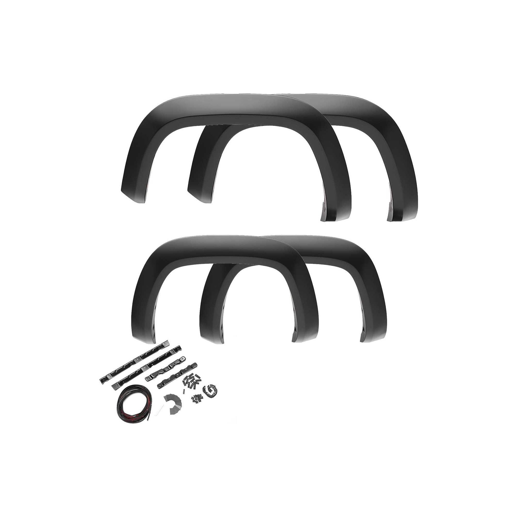 Extend-A-Fender Smooth Flares, Front & Rear suits Chev 1500 (19-26) by Bushwacker