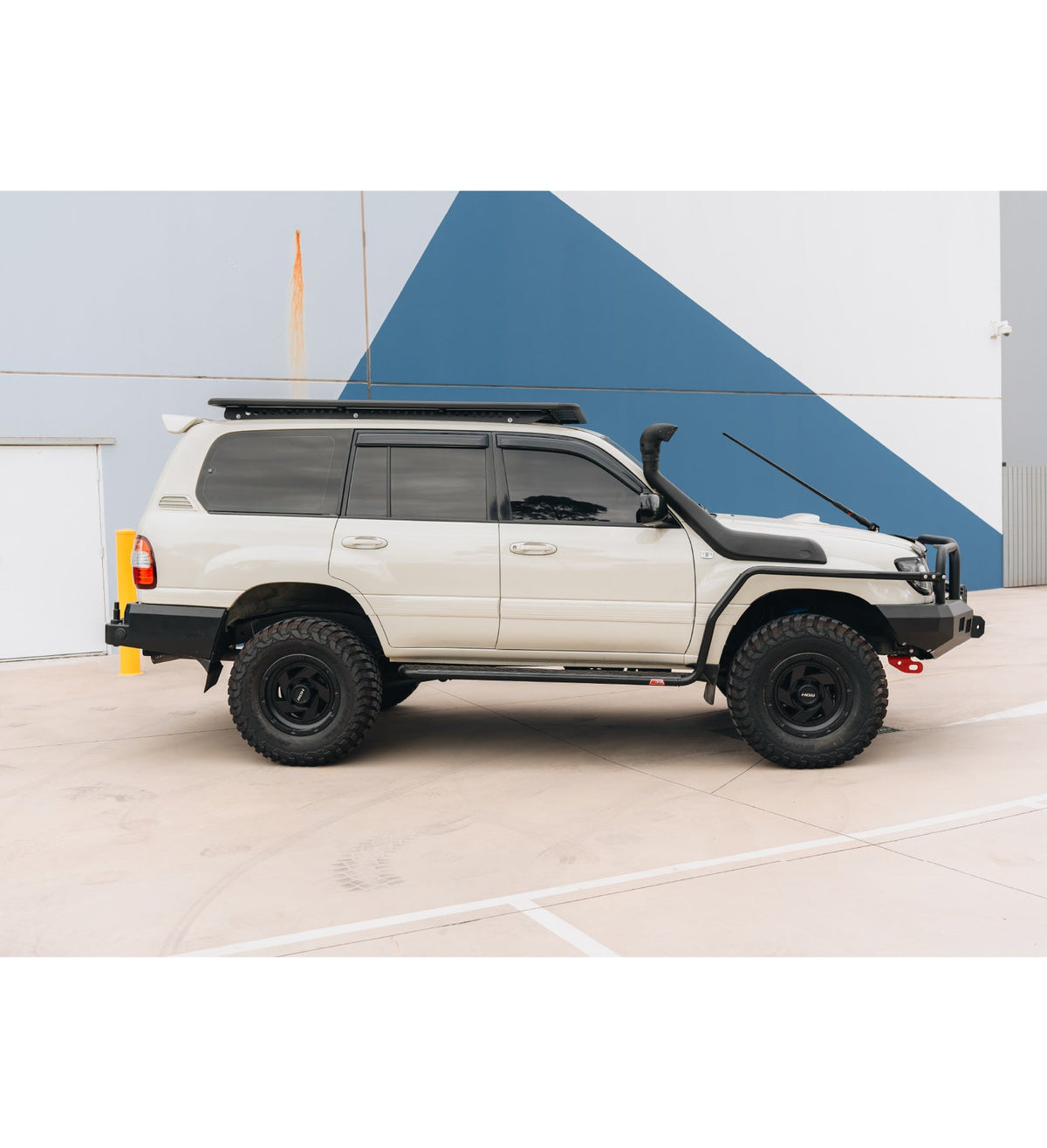 Land Cruiser 100 series 1998-2007  078-02SQ Rocker Bull Bar Triple Loops Package - SKU MCC-01007-7802SQ