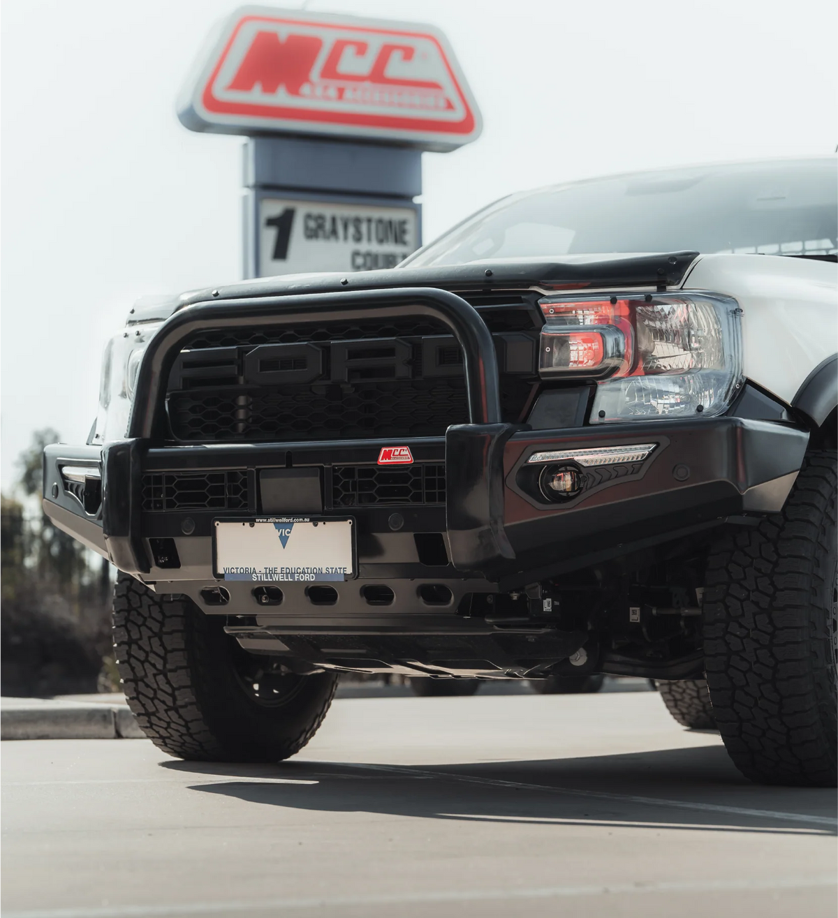 Next-Gen Ranger/Everest 2022-On - 808-01 Phoenix Bull Bar Single Black Loop Package - SKU MCC-05010-801SBL
