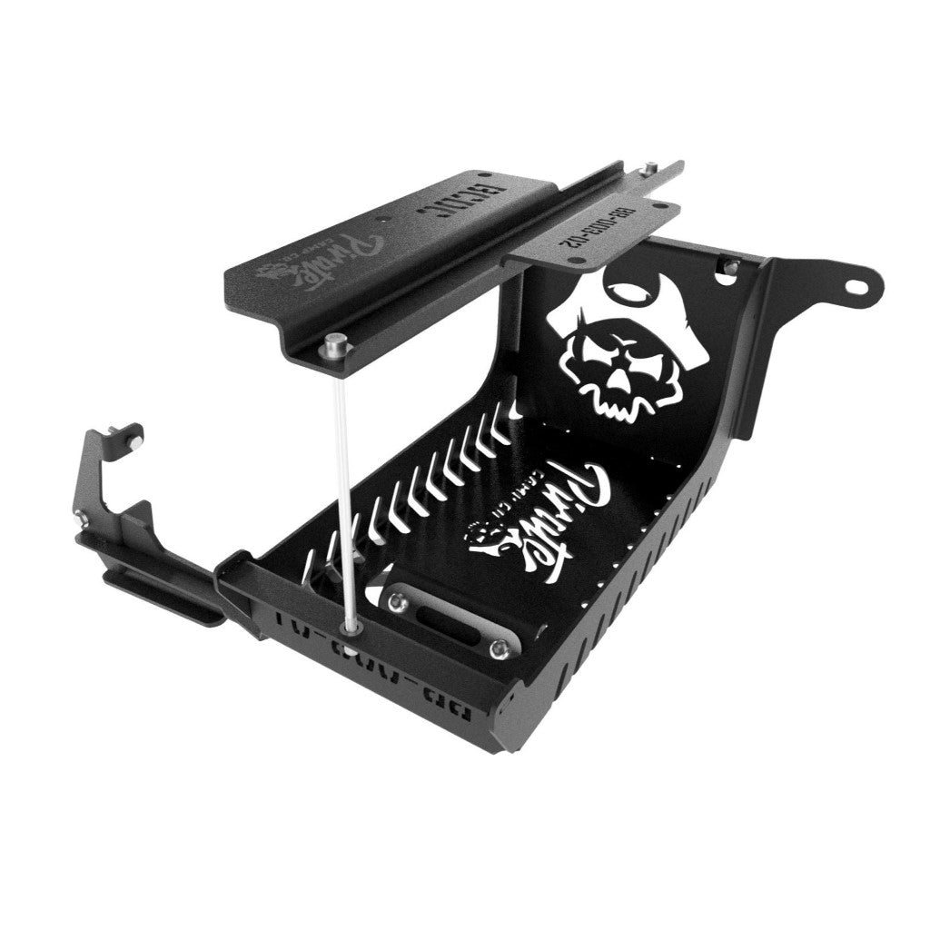 Pirate Camp Co under bonnet auxiliary battery mount for Ford Ranger Everest and Volkswagen Amarok
