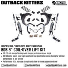 BDS Suspension 3" Coilover Lift Kit for 2011-2019 Chevy Silverado 2500