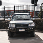 Land Cruiser 100 series 1998-2007  707-02 Falcon Bull Bar Black A-Frame Package (No Foglight) - SKU MCC-01007-702UP