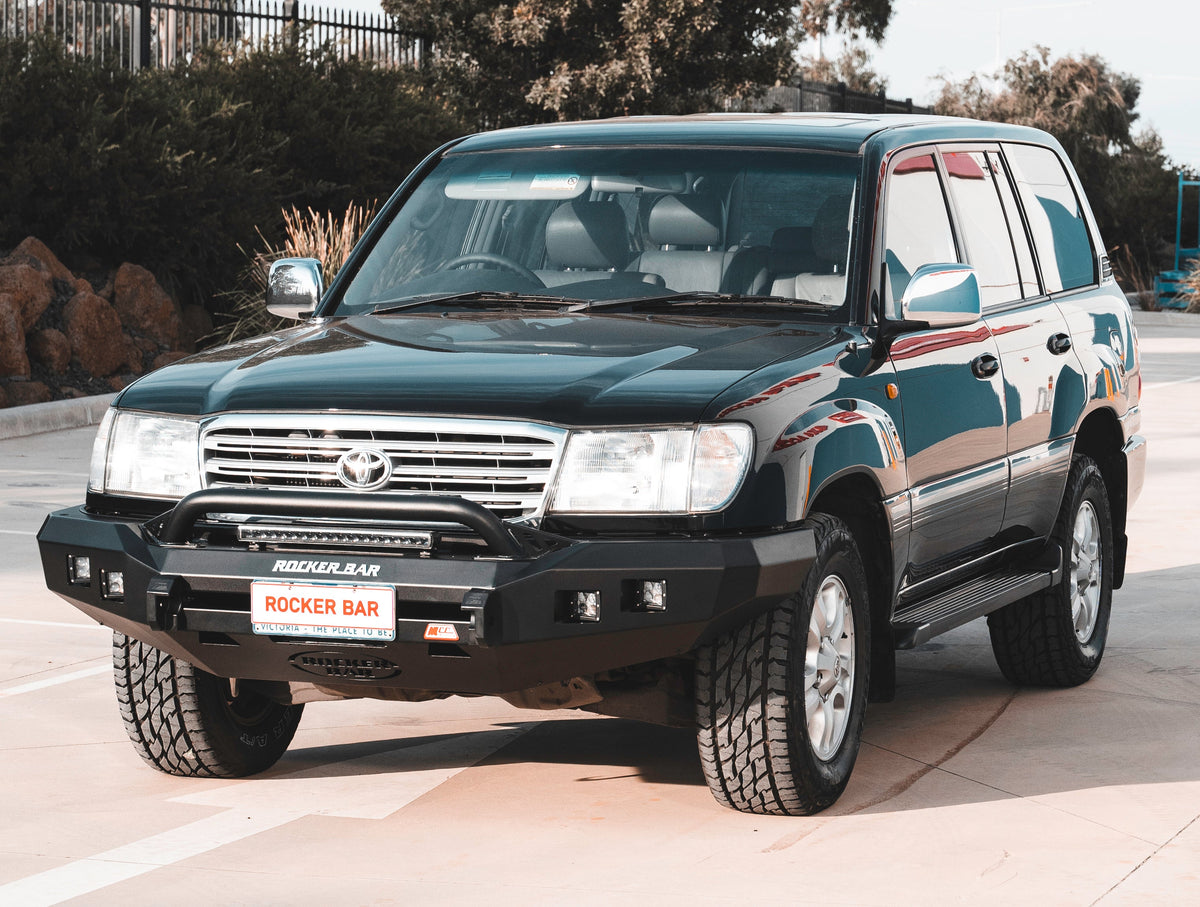 Land Cruiser 100 series 1998-2007  078-01SQL Rocker Bull Bar Single Low Loop Package - SKU MCC-01007-7801SQL
