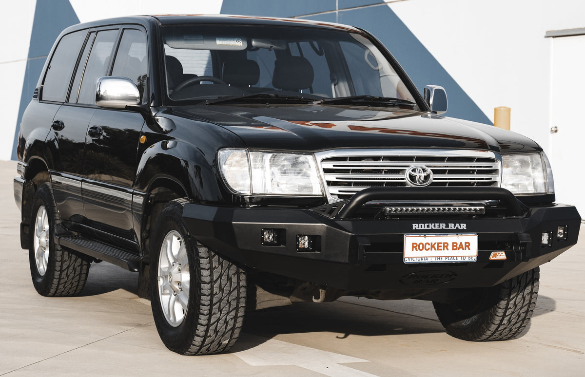 Land Cruiser 100 series 1998-2007  078-01SQL Rocker Bull Bar Single Low Loop Package - SKU MCC-01007-7801SQL