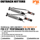 Fox Performance Elite 2.5" Remote Res Shocks for 2019+ Ram 1500 DT