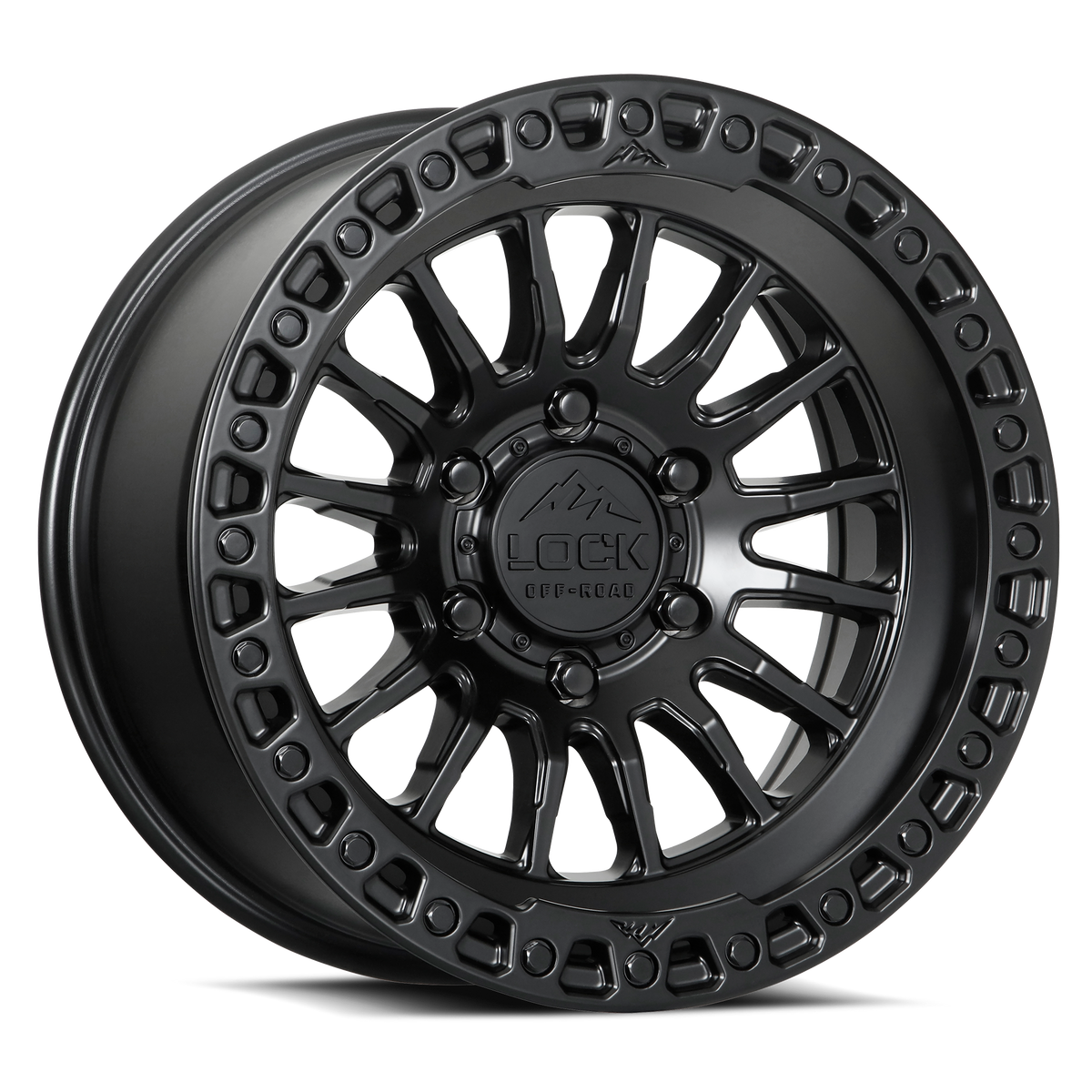 Lock Offroad GRIT - MATTE BLACK W MATTE BLACK RING - view 1