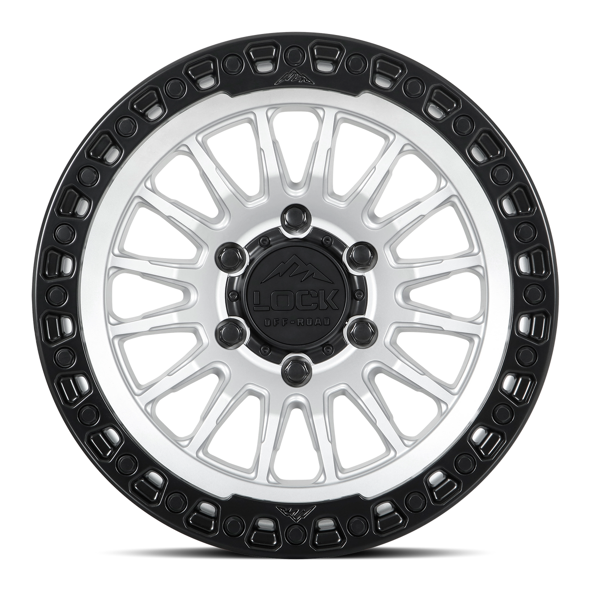 Lock Offroad GRIT - MATTE SILVER W MATTE BLACK RING - view 2
