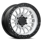 Lock Offroad GRIT - MATTE SILVER W MATTE BLACK RING - view 1