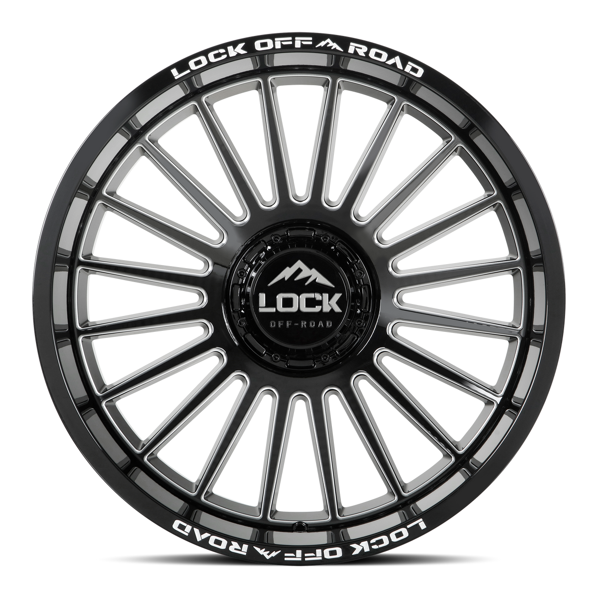 Lock Offroad X-Treme INVASION - GLOSS BLACK MILLING image 2