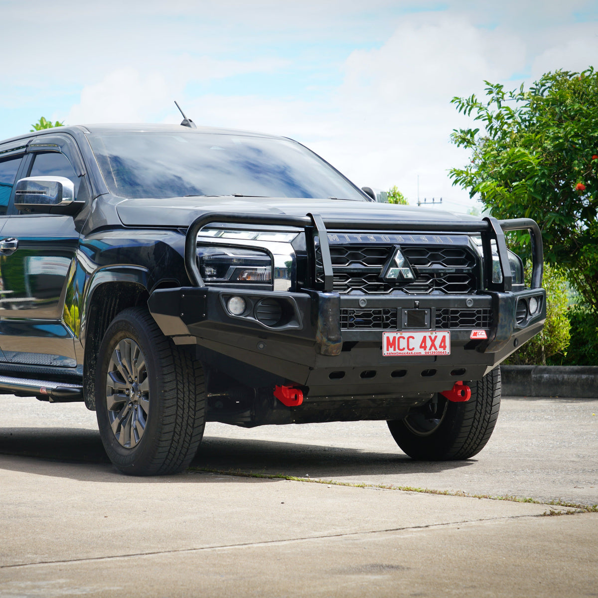 Triton MV 2024-On 707-02 Falcon Bull Bar Black A-Frame Package (No Foglight)