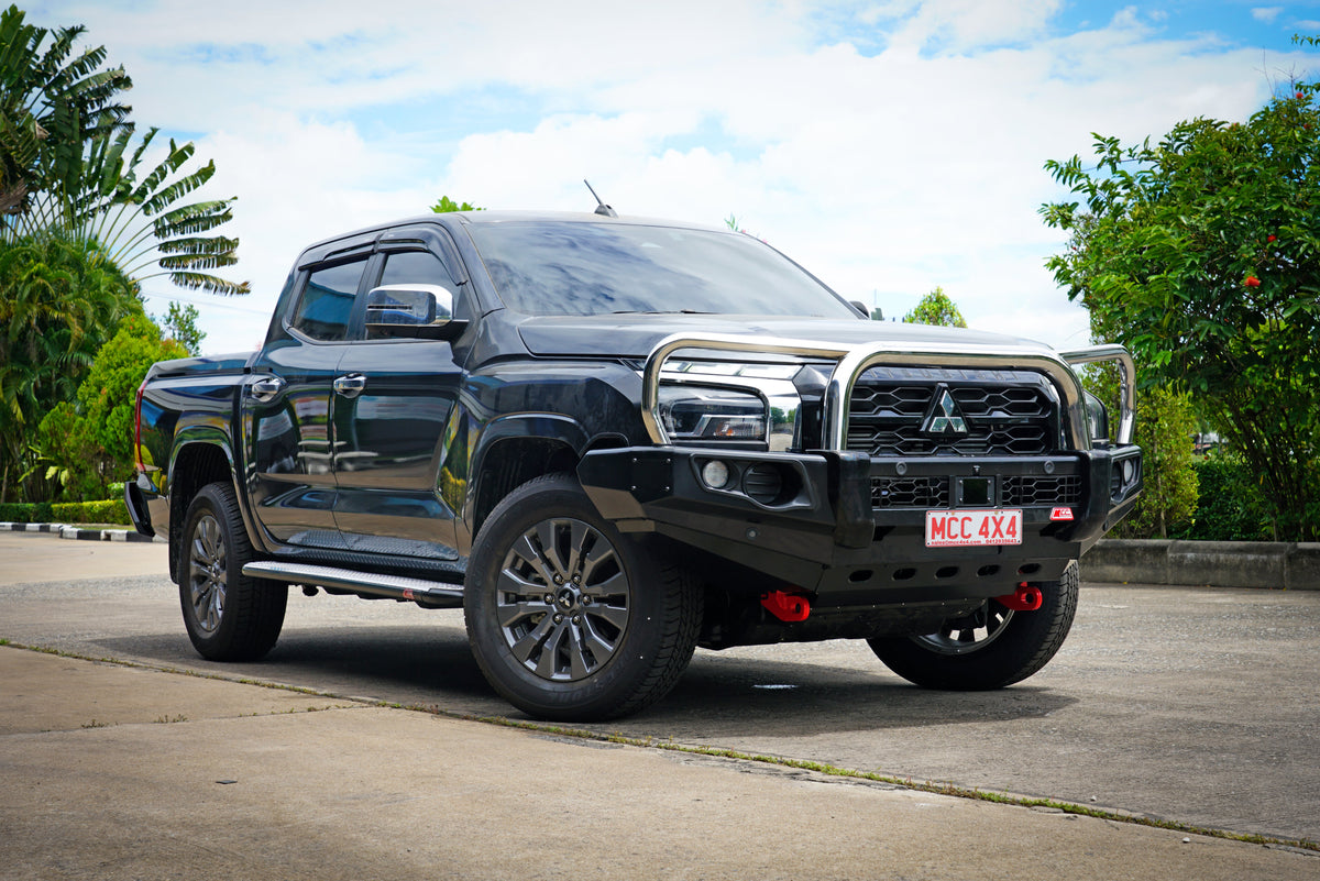 Triton MV 2024-On 707-01 Falcon Bull Bar Triple Stainless Loops Package (No Foglight)
