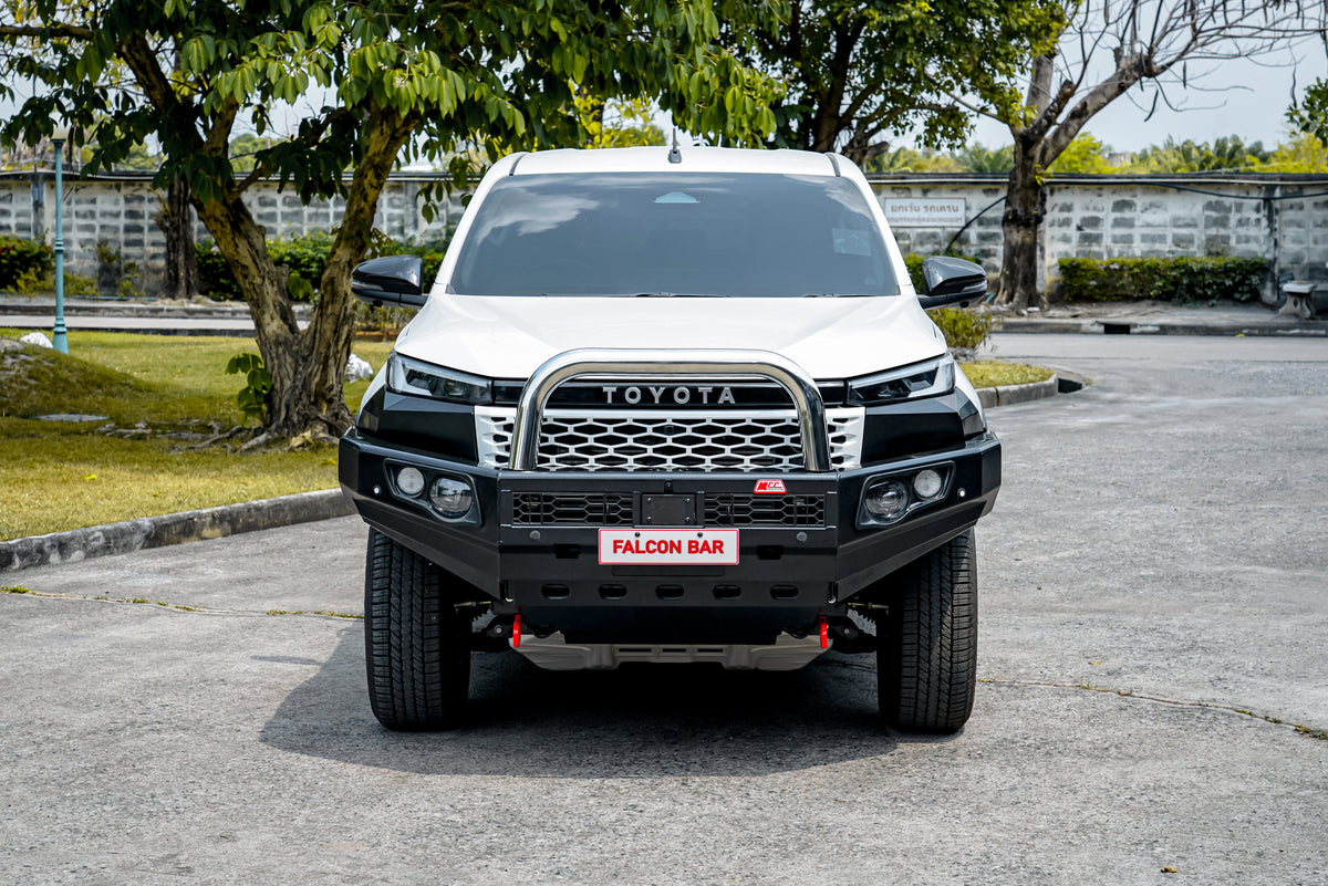 Hilux 2026-On (9th Gen) 707-01 Falcon Bull Bar Single Stainless Loops Package (LED Foglight)