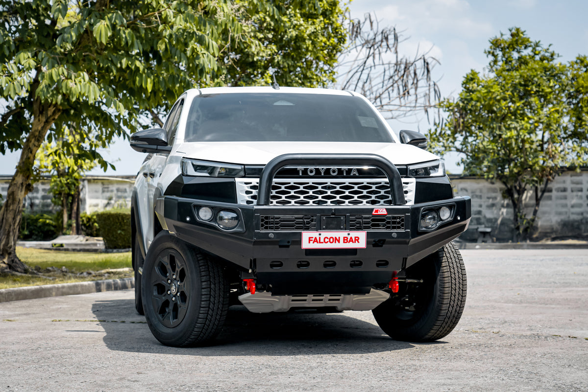 Hilux 2026-On (9th Gen) 707-01 Falcon Bull Bar Single Black Loops Package (LED Foglight)