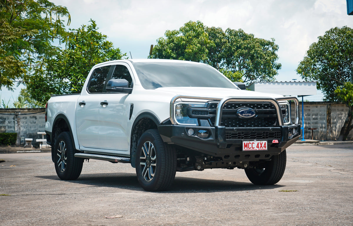 Next-Gen Ranger/Everest 2022-On - 707-01 Falcon Bull Bar Triple Stainless Loops Package (No Foglight) - SKU MCC-05010-701UP