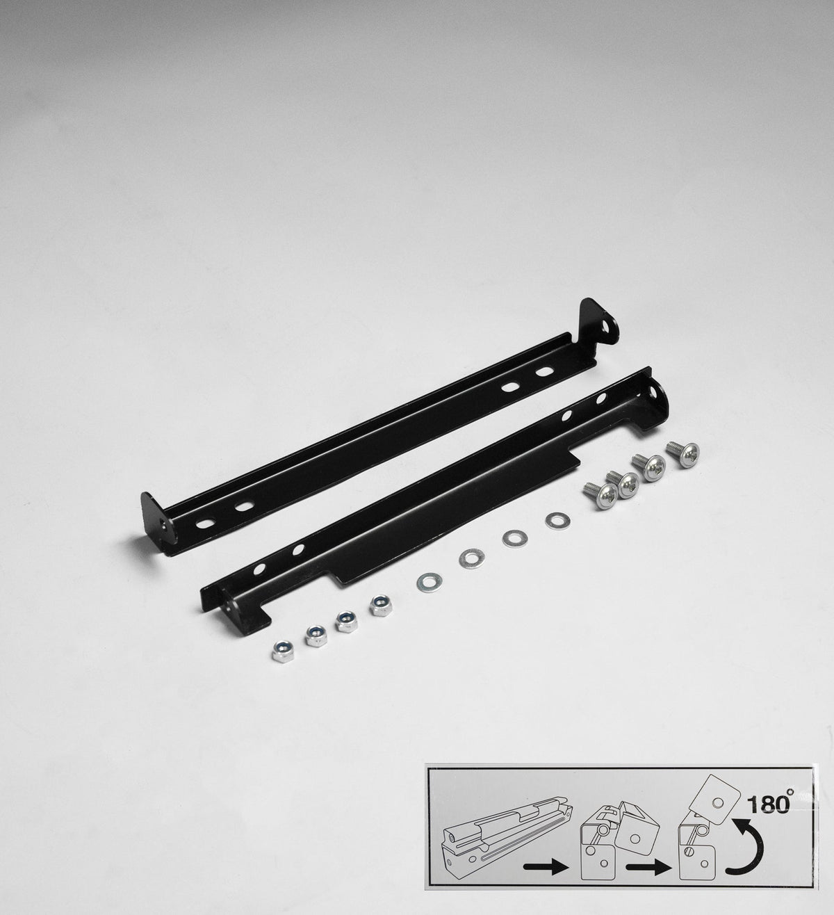 Bullbar Number Plate Hinges Low Profile 078,  808, 909, 707 - SKU MCC-8008-NPHLP