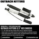 Outback Kitters 2.5" Reservoir Shocks for Ram 3500 (2013-2018)