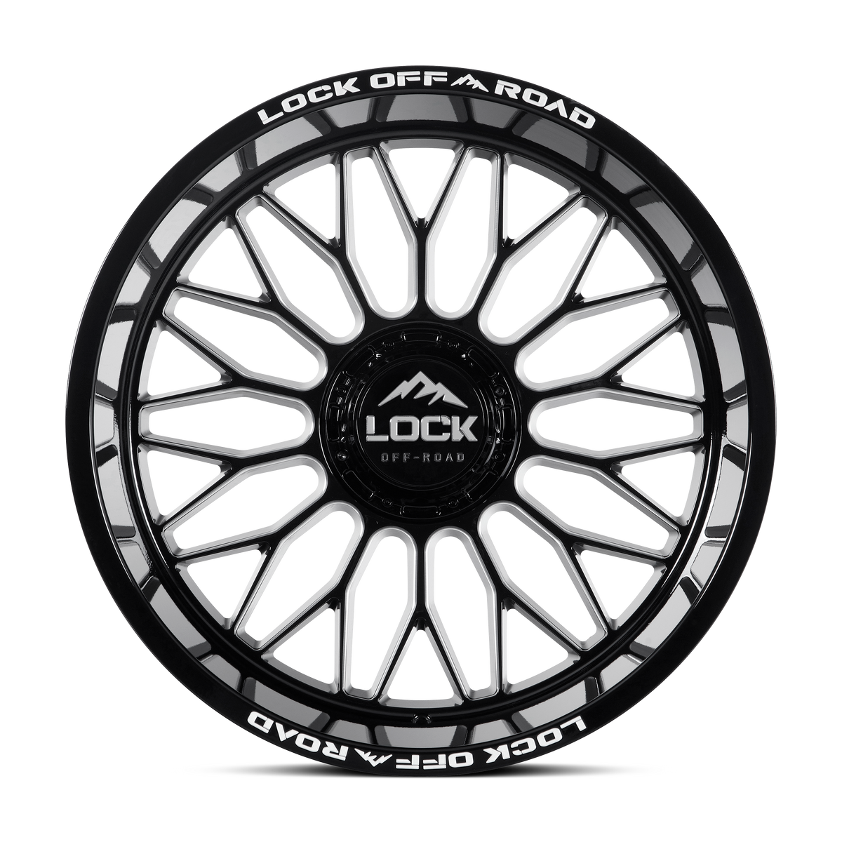 Lock Offroad X-Treme RAMPAGE - GLOSS BLACK MILLING image 2