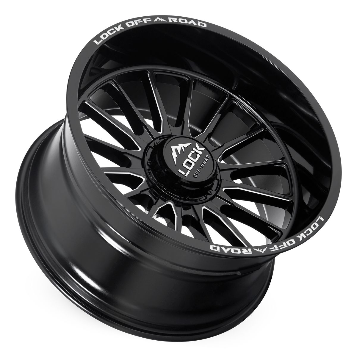 Lock Offroad X-Treme STRIKER - GLOSS BLACK MILLING image 3