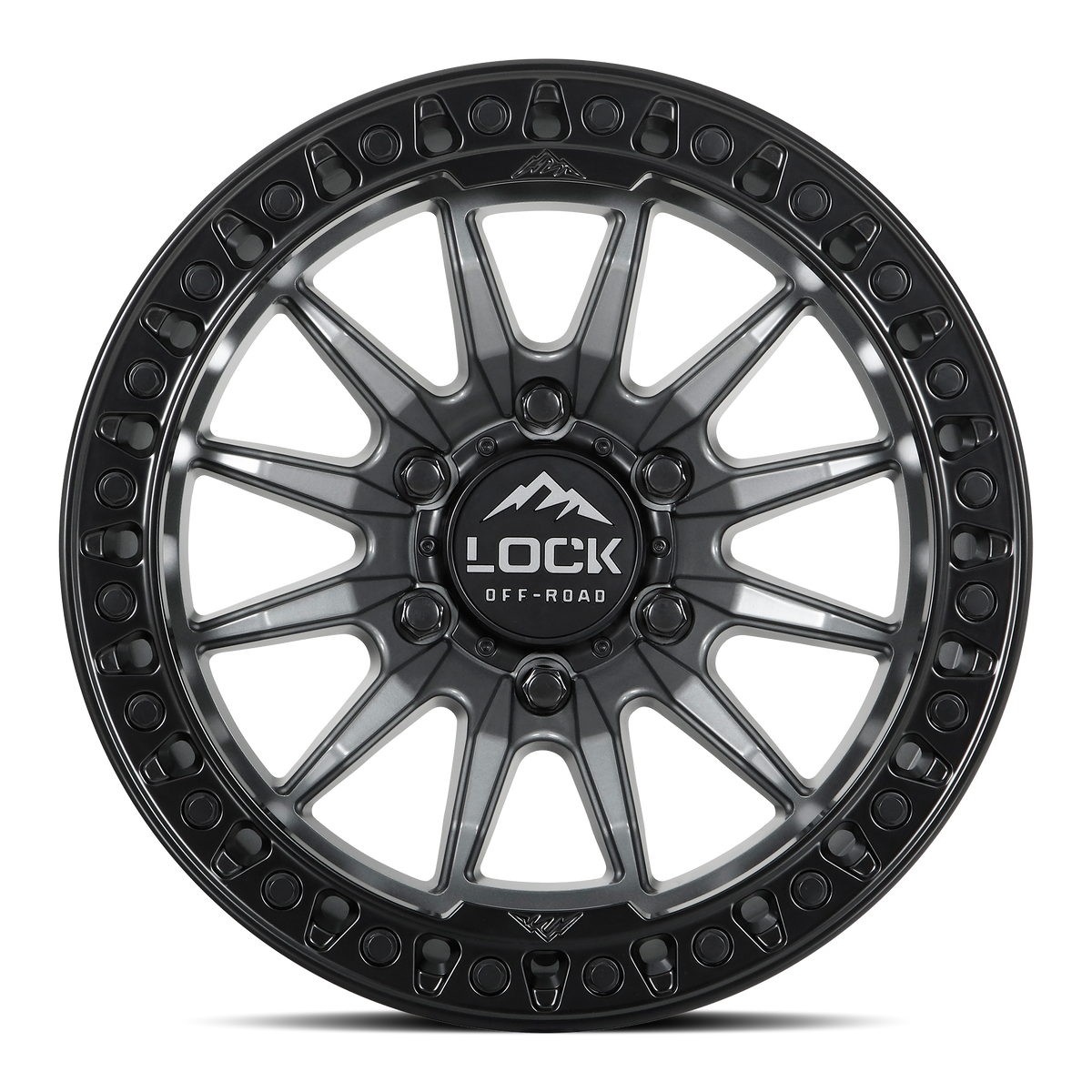 Lock Offroad TRAIL - MATTE GREY W MATTE BLACK RING - view 2