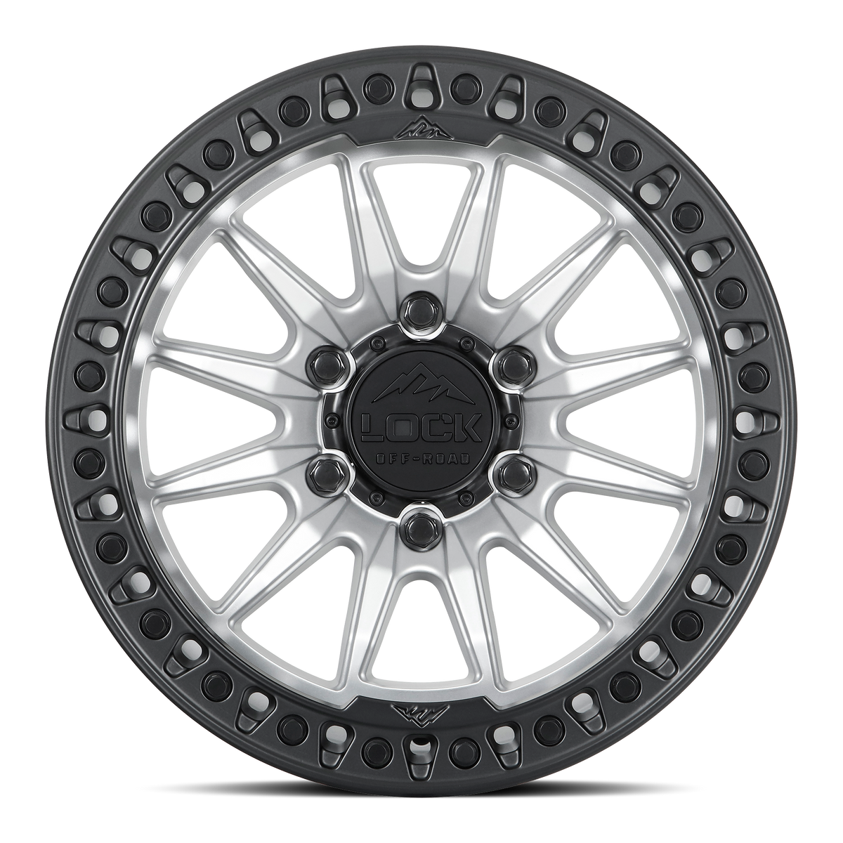 Lock Offroad TRAIL - MATTE SILVER W MATTE BLACK RING - view 2