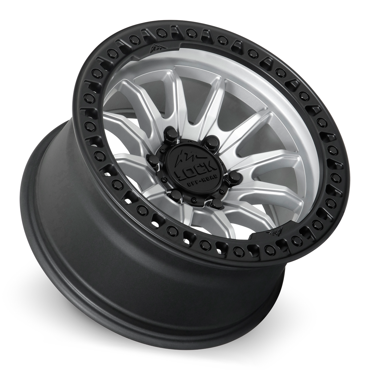 Lock Offroad TRAIL - MATTE SILVER W MATTE BLACK RING - view 3
