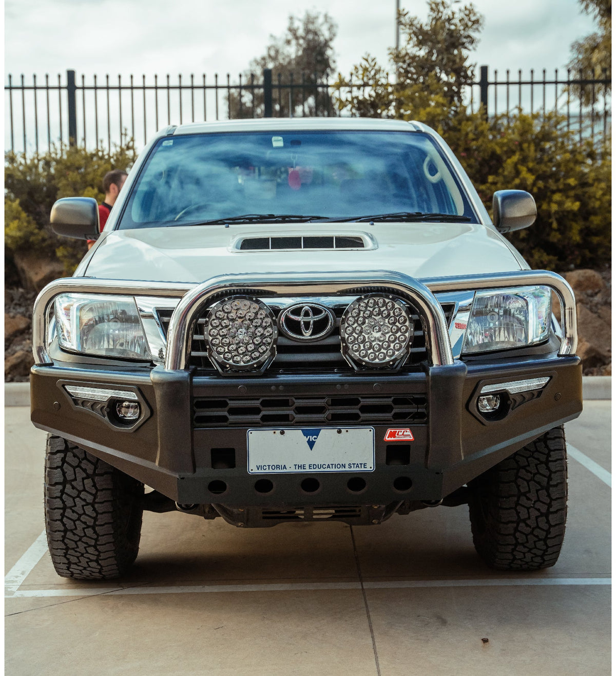 Hilux KUN26R 2012-2015 808-01 Phoenix Bull Bar Triple Stainless Loops Package - SKU MCC-01015-801