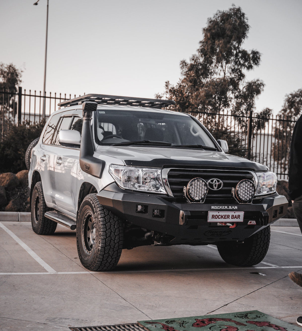 Land Cruiser 200 series prefacelift 2007-2015  078-01SQ Rocker Bull Bar No Loop Package - SKU MCC-01008-7801SQ