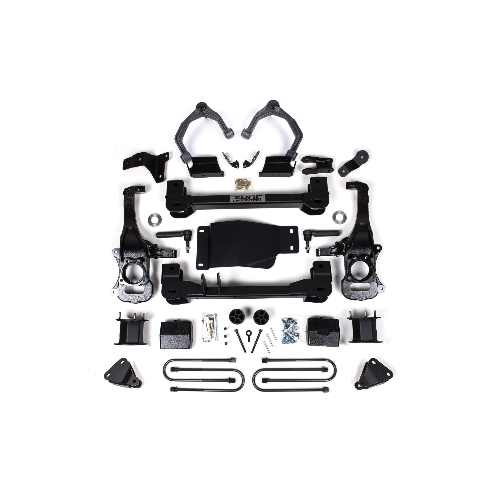 Chevy ZR2/GMC AT4X 4" Suspension Lift Kit, 3" Rear, Block - Spacer Front, Rear Shock Spacer suits Chev 1500 (25-26) by Zone Offroad